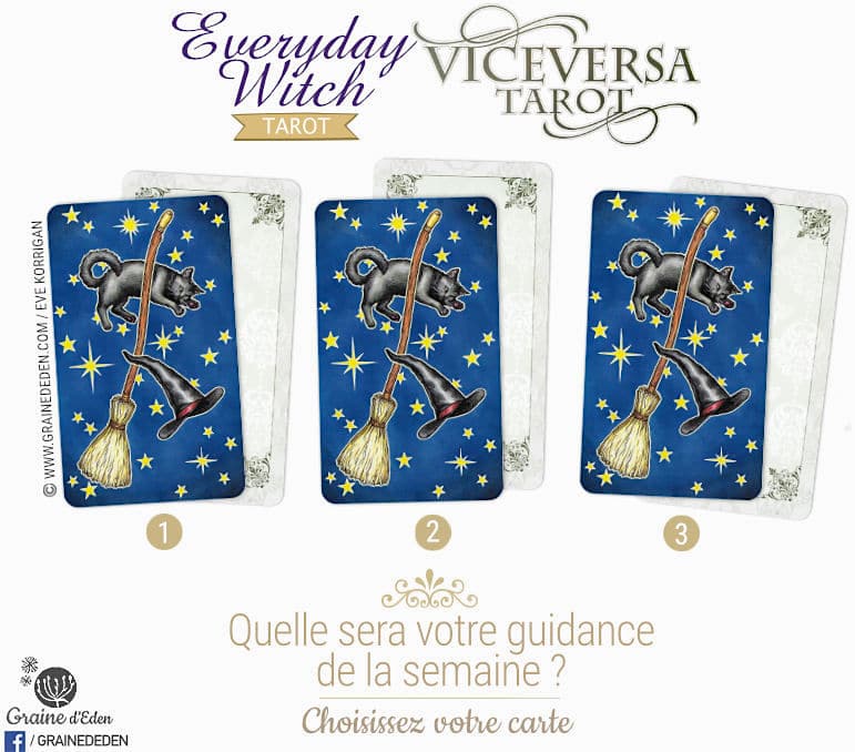 22 au 28 janvier 2018 - Votre guidance de la semaine avec Everyday Witch Tarot et Vice Versa Tarot - Graine d'Eden Eve Korrigan - Développement personnel, spiritualité, tarots et oracles divinatoires, Bibliothèques des Oracles, avis, présentation, review , revue