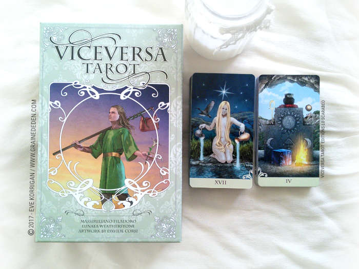 Vice Versa Tarot de Massimiliano Filadoro et Lunaea Weatherstone - Graine d'Eden Développement personnel, spiritualité, tarots et oracles divinatoires, Bibliothèques des Tarots, avis, présentation, review, revue