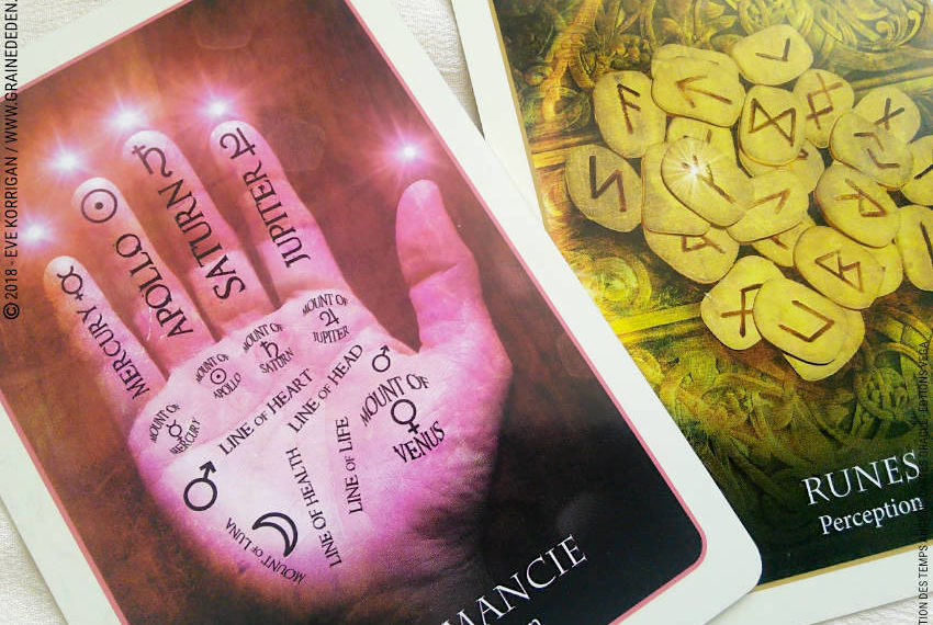 Review Divination des Temps Anciens Cartes Oracle de Barbara Meiklejohn-free et Flavia Kate Peters - Graine d'Eden Développement personnel, spiritualité, tarots et oracles divinatoires, Bibliothèques des Oracles, avis, présentation, review tarot oracle , revue tarot oracle