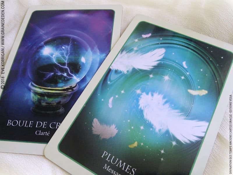 Review Divination des Temps Anciens Cartes Oracle de Barbara Meiklejohn-free et Flavia Kate Peters - Graine d'Eden Développement personnel, spiritualité, tarots et oracles divinatoires, Bibliothèques des Oracles, avis, présentation, review tarot oracle , revue tarot oracle