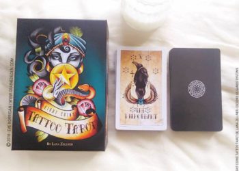 Eight Coins' Tattoo Tarot de Lana Zellner Review - Graine d'Eden Développement personnel, spiritualité, tarots et oracles divinatoires, Bibliothèques des Oracles, avis, présentation, review tarot oracle , revue tarot oracle