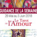 28 mai au 3 juin 2018 - Votre guidance de la semaine avec le Tarot de l'Amour de Denise Jarvie et Toni Carmine Salerno - Graine d'Eden Développement personnel, spiritualité, tarots et oracles divinatoires, Bibliothèques des Oracles, avis, présentation, review tarot oracle , revue tarot oracle