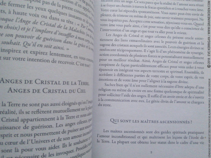 L'énergie des Anges et des Cristaux Cartes Oracle de Alana Fairchild Review - Graine d'Eden Développement personnel, spiritualité, tarots et oracles divinatoires, Bibliothèques des Oracles, avis, présentation, review tarot oracle , revue tarot oracle