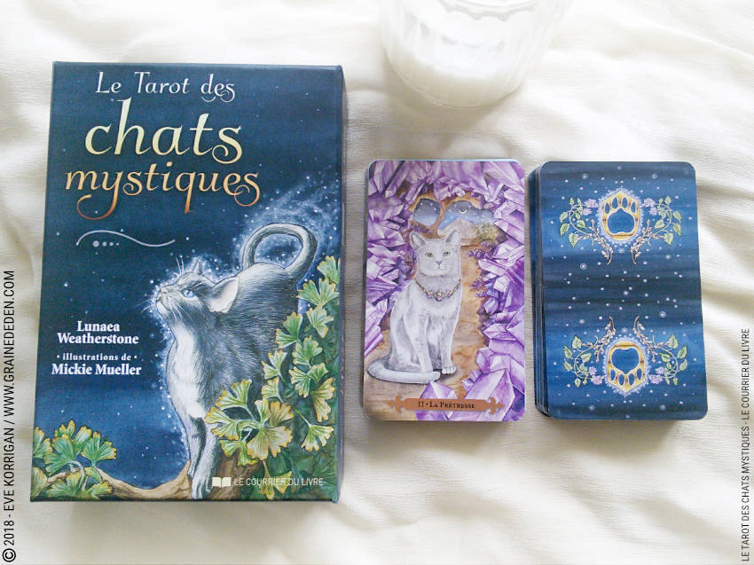 Le Tarot des Chats Mystiques de Lunaea Weatherstone et Mickie Mueller Review - Graine d'Eden Développement personnel, spiritualité, tarots et oracles divinatoires, Bibliothèques des Oracles, avis, présentation, review tarot oracle , revue tarot oracle