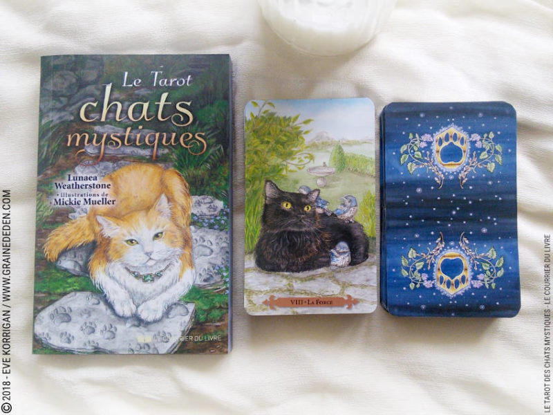 Le Tarot des Chats Mystiques de Lunaea Weatherstone et Mickie Mueller Review - Graine d'Eden Développement personnel, spiritualité, tarots et oracles divinatoires, Bibliothèques des Oracles, avis, présentation, review tarot oracle , revue tarot oracle