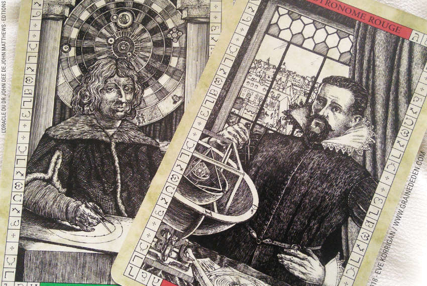 L'Oracle du Dr John Dee de John Matthews et Will Kinghan Review - Graine d'Eden Développement personnel, spiritualité, tarots et oracles divinatoires, Bibliothèques des Oracles, avis, présentation, review tarot oracle , revue tarot oracle