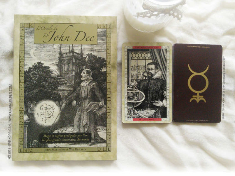 L'Oracle du Dr John Dee de John Matthews et Will Kinghan Review - Graine d'Eden Développement personnel, spiritualité, tarots et oracles divinatoires, Bibliothèques des Oracles, avis, présentation, review tarot oracle , revue tarot oracle