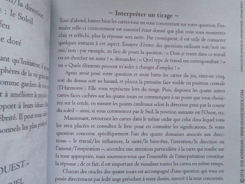 L'Oracle du Dr John Dee de John Matthews et Will Kinghan Review - Graine d'Eden Développement personnel, spiritualité, tarots et oracles divinatoires, Bibliothèques des Oracles, avis, présentation, review tarot oracle , revue tarot oracle