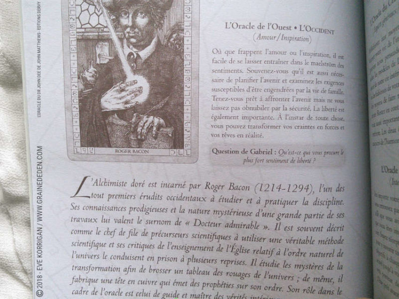 L'Oracle du Dr John Dee de John Matthews et Will Kinghan Review - Graine d'Eden Développement personnel, spiritualité, tarots et oracles divinatoires, Bibliothèques des Oracles, avis, présentation, review tarot oracle , revue tarot oracle