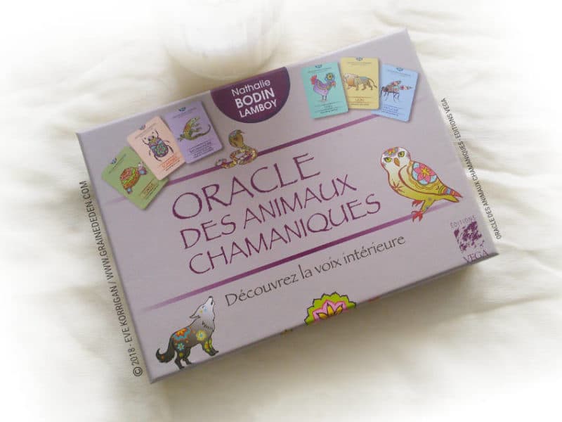 Oracle des Animaux Chamaniques de Nathalie Bodin Lamboy Review - Graine d'Eden Développement personnel, spiritualité, tarots et oracles divinatoires, Bibliothèques des Oracles, avis, présentation, review tarot oracle , revue tarot oracle