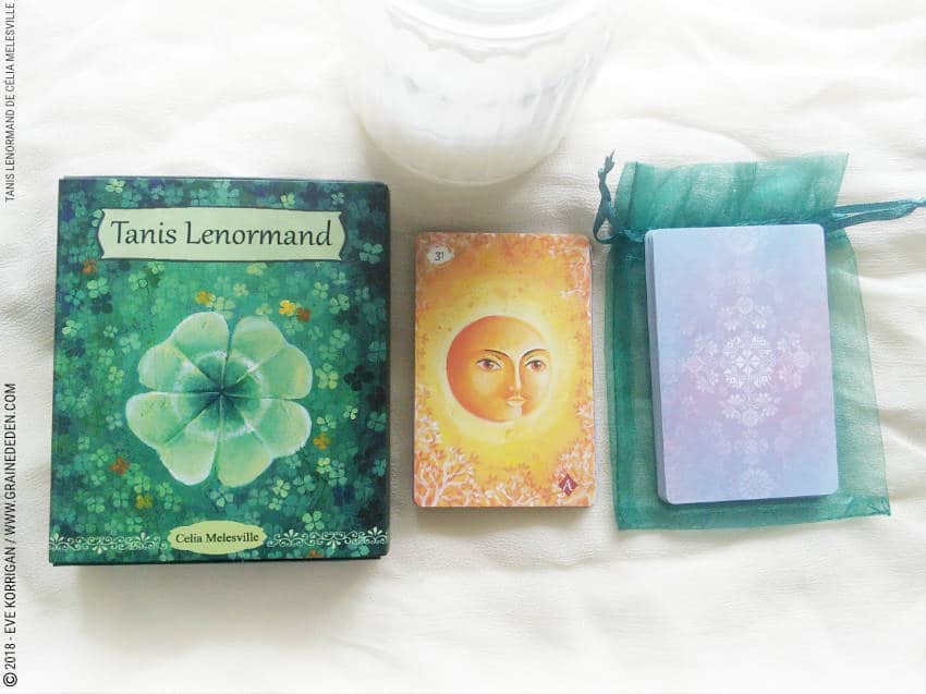 Tanis Lenormand de Célia Melesville Review - Graine d'Eden Développement personnel, spiritualité, tarots et oracles divinatoires, Bibliothèques des Oracles, avis, présentation, review tarot oracle , revue tarot oracle