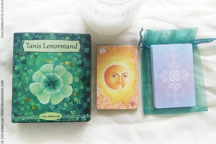 Tanis Lenormand de Célia Melesville Review - Graine d'Eden Développement personnel, spiritualité, tarots et oracles divinatoires, Bibliothèques des Oracles, avis, présentation, review tarot oracle , revue tarot oracle