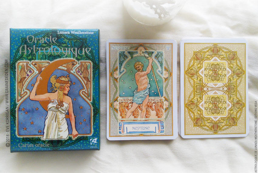 Review Oracle Astrologique de Lunaea Weatherstone - Graine d'Eden Développement personnel, spiritualité, tarots et oracles divinatoires, Bibliothèques des Oracles, avis, présentation, review tarot oracle , revue tarot oracle