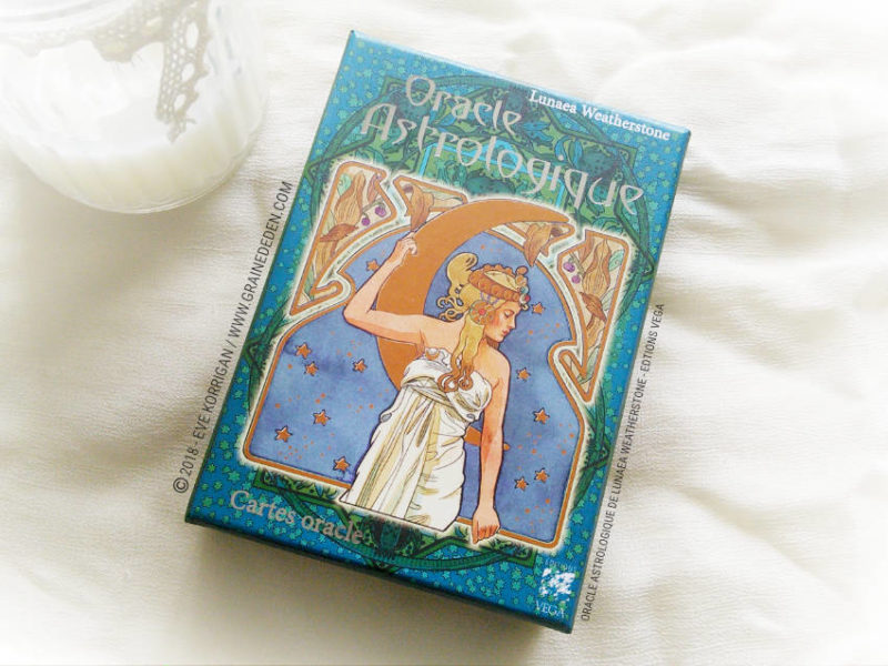 Review Oracle Astrologique de Lunaea Weatherstone - Graine d'Eden Développement personnel, spiritualité, tarots et oracles divinatoires, Bibliothèques des Oracles, avis, présentation, review tarot oracle , revue tarot oracle