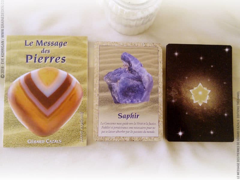 Le Message des Pierres Cartes Oracle de Gérard Cazals Review - Graine d'Eden Développement personnel, spiritualité, tarots et oracles divinatoires, Bibliothèques des Oracles, avis, présentation, review tarot oracle , revue tarot oracle