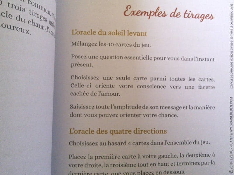 L'Oracle de l'Amour de Monique Grande et Ines Honfi Review - Graine d'Eden Développement personnel, spiritualité, tarots et oracles divinatoires, Bibliothèques des Oracles, avis, présentation, review tarot oracle , revue tarot oracle