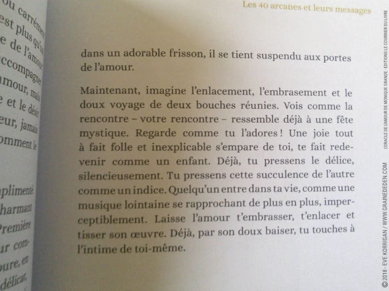 L'Oracle de l'Amour de Monique Grande et Ines Honfi Review - Graine d'Eden Développement personnel, spiritualité, tarots et oracles divinatoires, Bibliothèques des Oracles, avis, présentation, review tarot oracle , revue tarot oracle