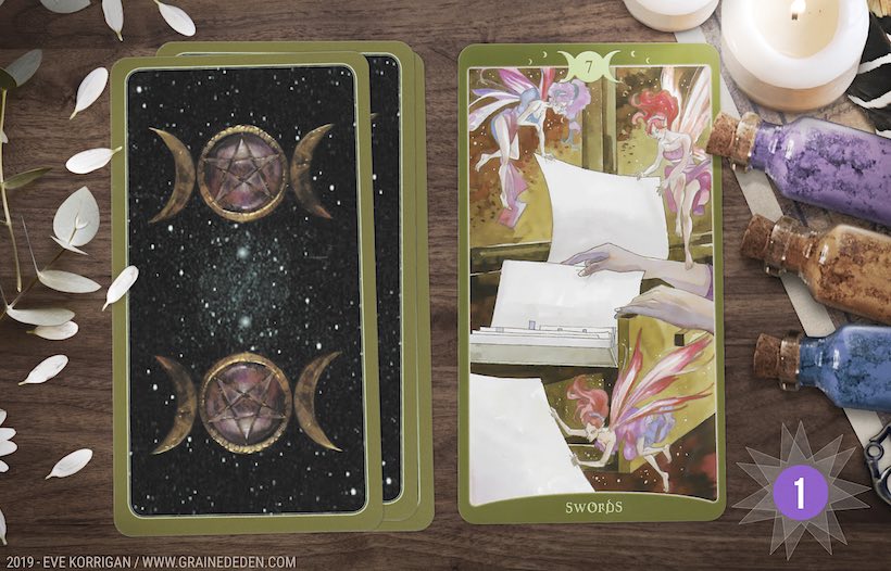 Grand Taroscope 2019 - Votre guidance de l'Année avec The Book of Shadows de Barbara Moore - Graine d'Eden Développement personnel, spiritualité, tarots et oracles divinatoires, Bibliothèques des Oracles, avis, présentation, review tarot oracle , revue tarot oracle