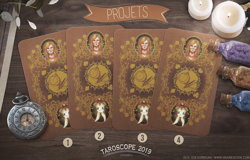 Grand Taroscope 2019 - Votre guidance de l'Année avec Tarot In Wonderland de Barbara Moore - Graine d'Eden Développement personnel, spiritualité, tarots et oracles divinatoires, Bibliothèques des Oracles, avis, présentation, review tarot oracle , revue tarot oracle