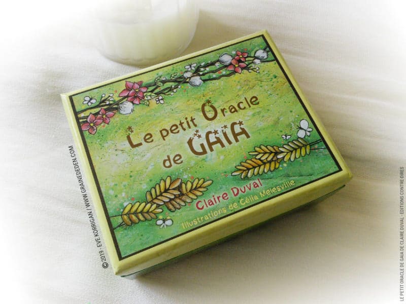 Le Petit Oracle de Gaïa de Claire Duval - Graine d'Eden Développement personnel, spiritualité, tarots et oracles cartes divinatoires, Bibliothèques des Oracles, avis, présentation, review , revue