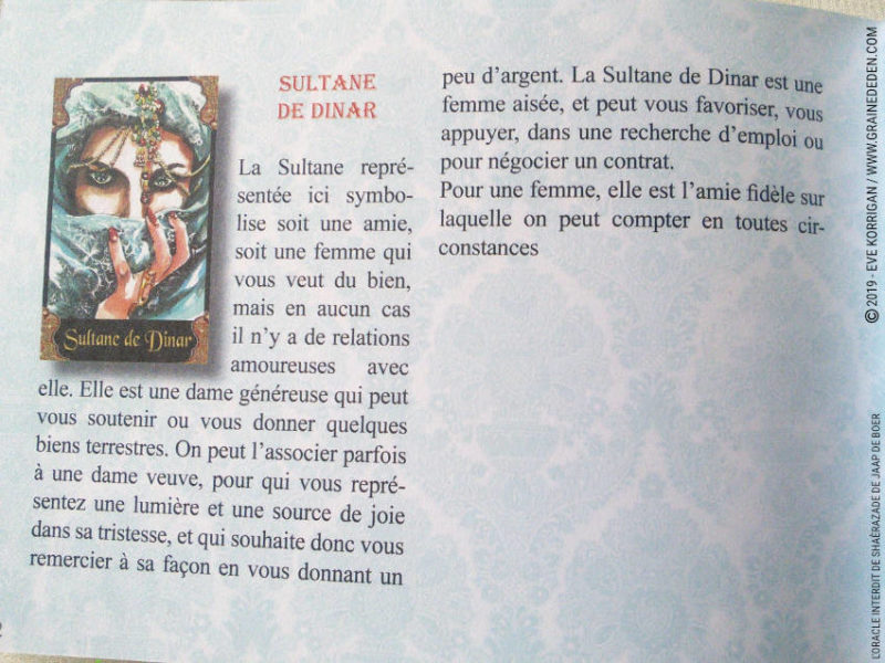 L’Oracle Interdit de Shaerazade de Jaap de Boer review et avis - Graine d'Eden Développement personnel, spiritualité, tarots et oracles cartes divinatoires, Bibliothèques des Oracles, avis, présentation, review , revue