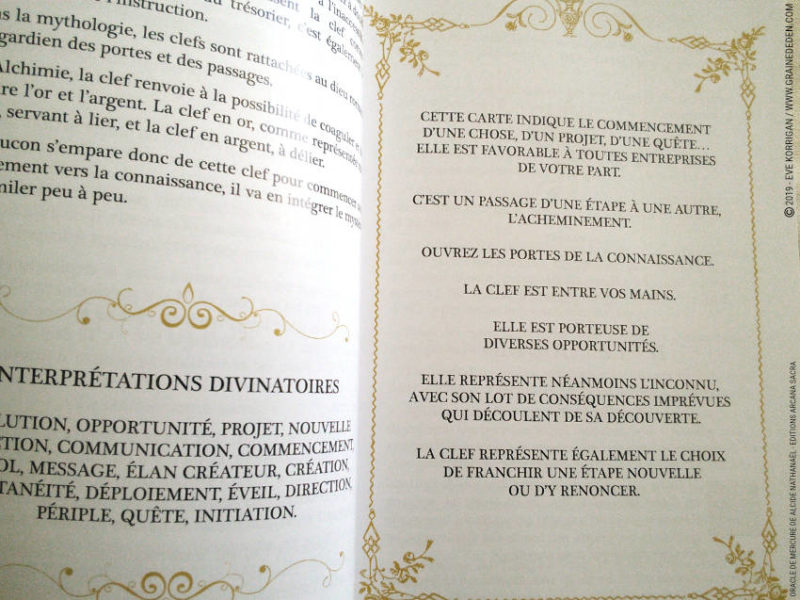Oracle de Mercure de Alcide Nathanaël et livre de Mercure review et avis - Graine d'Eden Développement personnel, spiritualité, tarots et oracles cartes divinatoires, Bibliothèques des Oracles, avis, présentation, review , revue