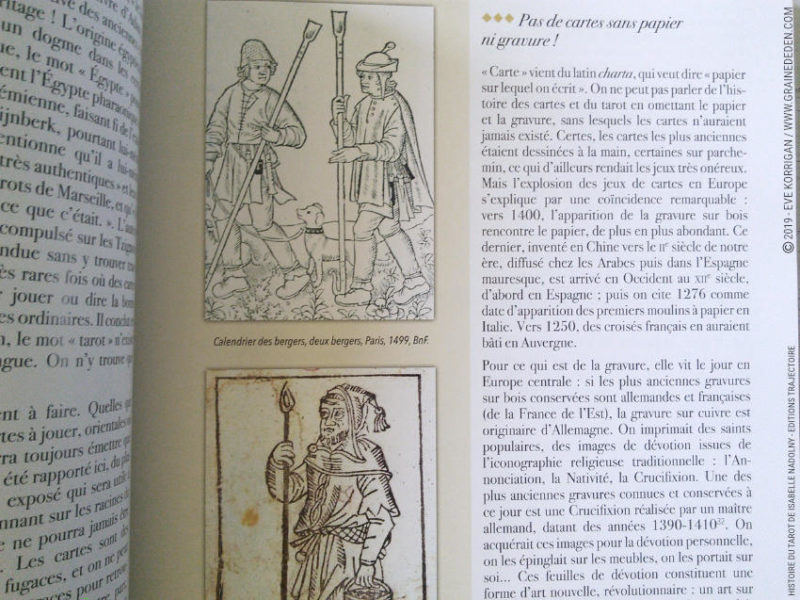 Histoire du Tarot de Isabelle Nadolny - Livre Review et avis - Graine d'Eden Développement personnel, spiritualité, livre tarots et oracles cartes divinatoires, Bibliothèques des Oracles, avis, présentation, review , revue