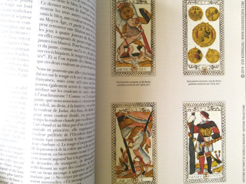 Histoire du Tarot de Isabelle Nadolny - Livre Review et avis - Graine d'Eden Développement personnel, spiritualité, livre tarots et oracles cartes divinatoires, Bibliothèques des Oracles, avis, présentation, review , revue