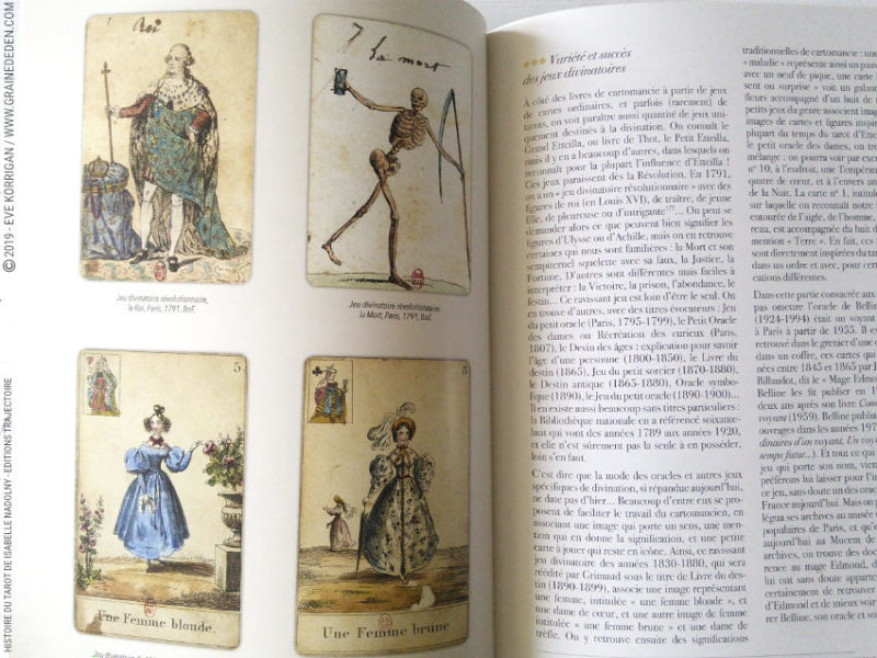 Histoire du Tarot de Isabelle Nadolny - Livre Review et avis - Graine d'Eden Développement personnel, spiritualité, livre tarots et oracles cartes divinatoires, Bibliothèques des Oracles, avis, présentation, review , revue