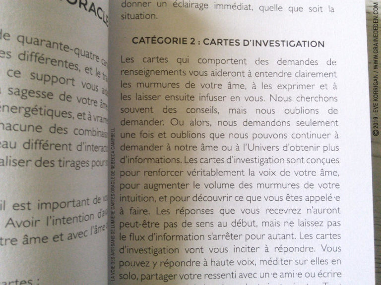 La Voie des Artisans de Lumière Cartes Oracle - Avis et review