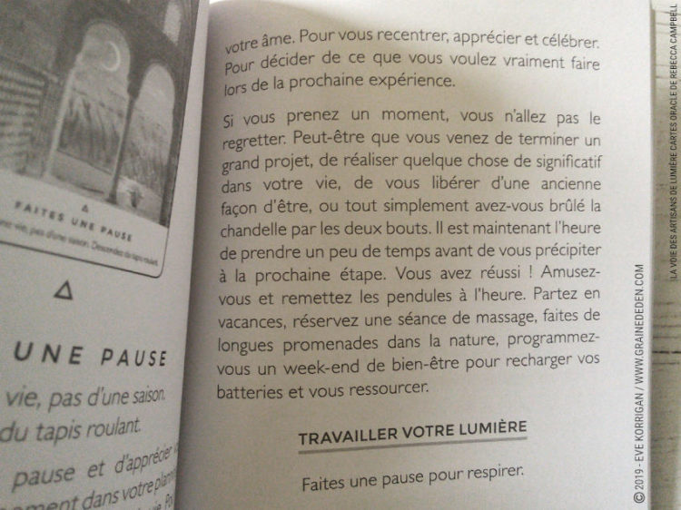 La Voie des Artisans de Lumière Cartes Oracle - Avis et review