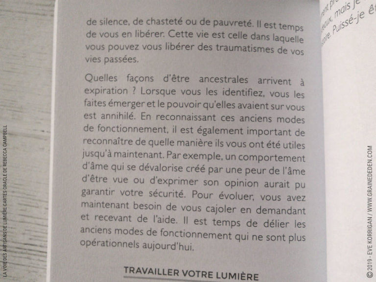 La Voie des Artisans de Lumière Cartes Oracle - Avis et review