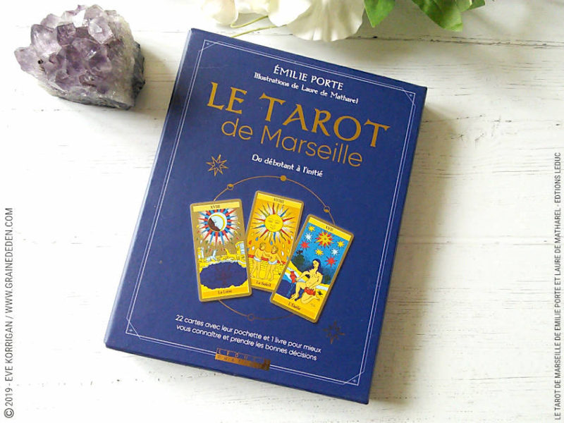 Le Tarot de Marseille de Emilie Porte - Du débutant à l'initié Review et avis - Graine d'Eden Développement personnel, spiritualité, tarots et oracles cartes divinatoires, Bibliothèques des Oracles, avis, présentation, review , revue