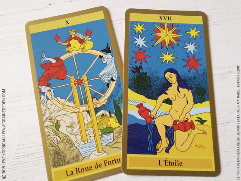 Le Tarot de Marseille de Emilie Porte - Du débutant à l'initié Review et avis - Graine d'Eden Développement personnel, spiritualité, tarots et oracles cartes divinatoires, Bibliothèques des Oracles, avis, présentation, review , revue