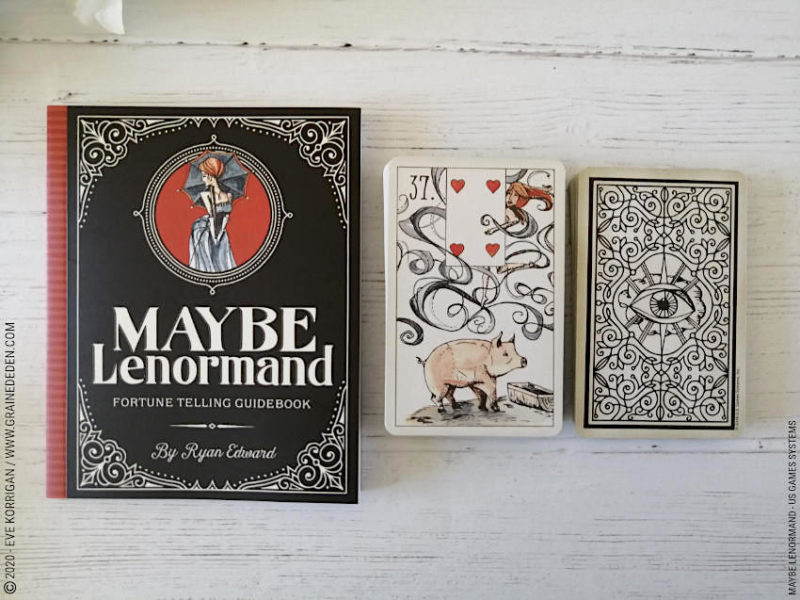 Maybe Lenormand Cartes de Ryan Edward - Graine d'Eden Développement personnel, spiritualité, tarots et oracles divinatoires, Bibliothèques des Oracles, avis, présentation, review tarot oracle , revue tarot oracle