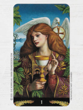 Pre-Raphaelite Tarot de Giuliano Costa - Graine d'Eden Développement personnel, spiritualité, tarots et oracles divinatoires, Bibliothèques des Oracles, avis, présentation, review tarot oracle , revue tarot oracle