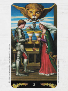 Pre-Raphaelite Tarot de Giuliano Costa - Graine d'Eden Développement personnel, spiritualité, tarots et oracles divinatoires, Bibliothèques des Oracles, avis, présentation, review tarot oracle , revue tarot oracle